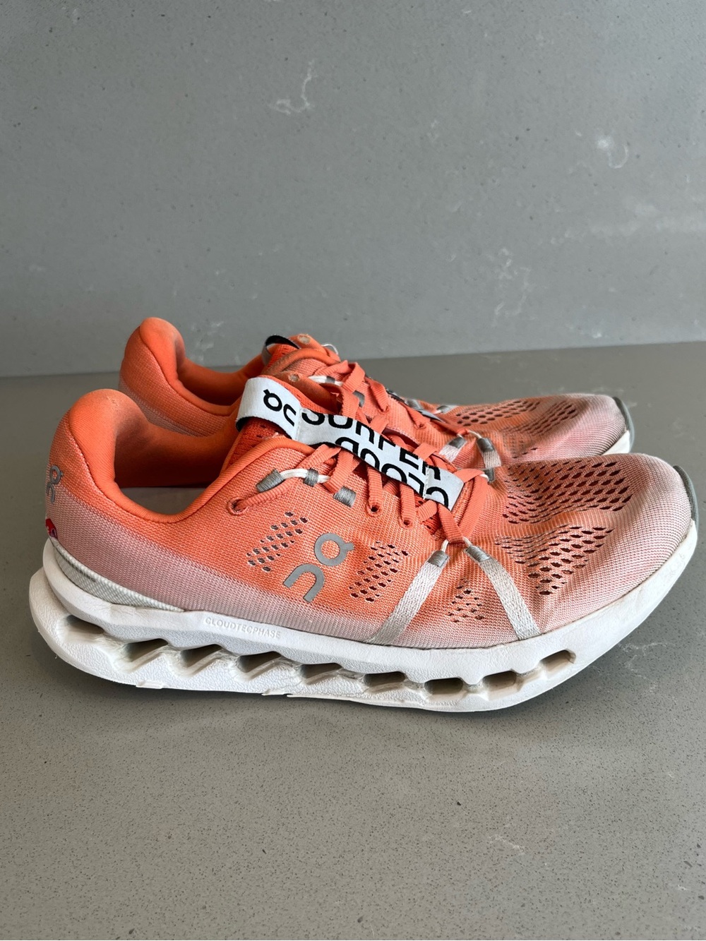 On Cloud Running Cloudsurfer Shoes Women’s Flame White Size 9